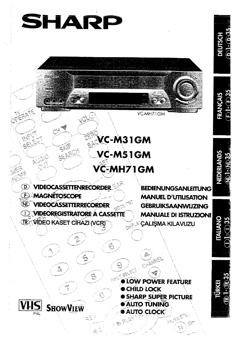 Image de la première page du manuel de l'appareil VC-M51