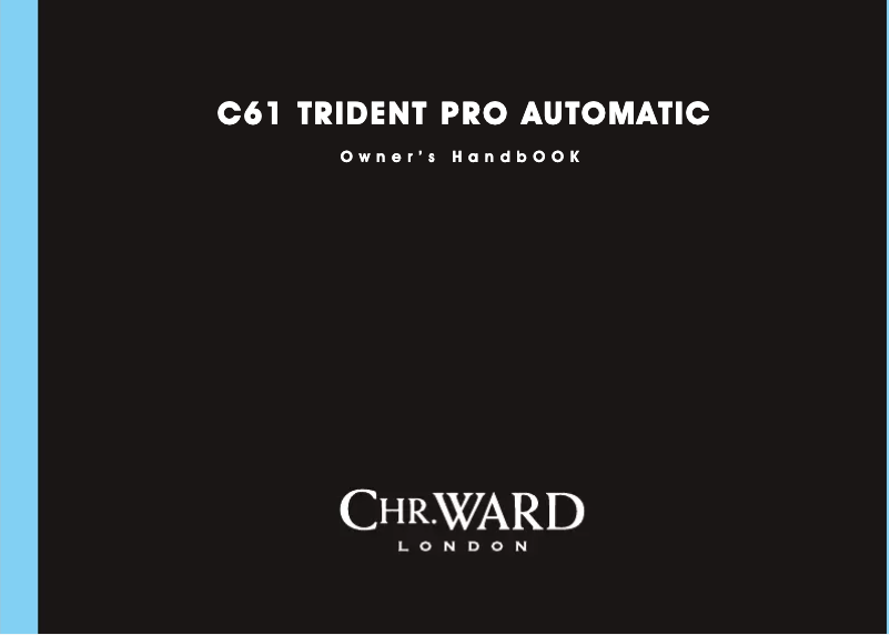 Page n°1 - Manuel utilisateur Christopher Ward C61 Trident Pro