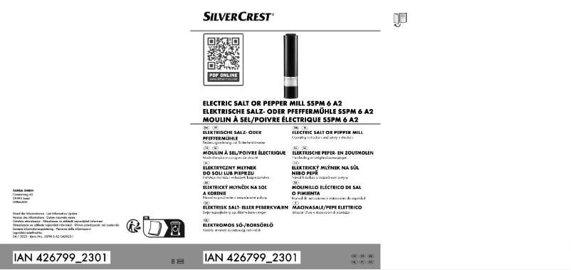 Page 1 de la notice Manuel utilisateur SilverCrest SSPM 6 A2