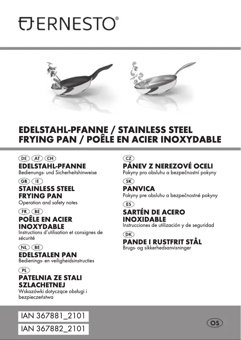 Page 1 de la notice Manuel utilisateur Ernesto HG06430A