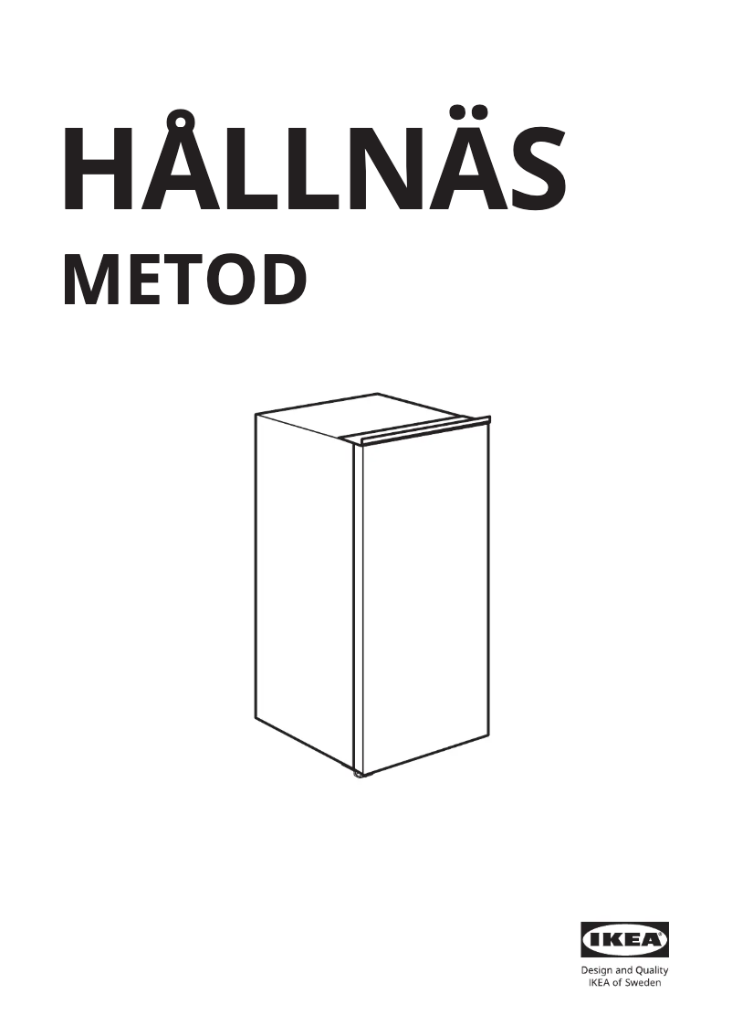 Page 1 de la notice Manuel utilisateur Ikea HÅLLNÄS 405.728.65
