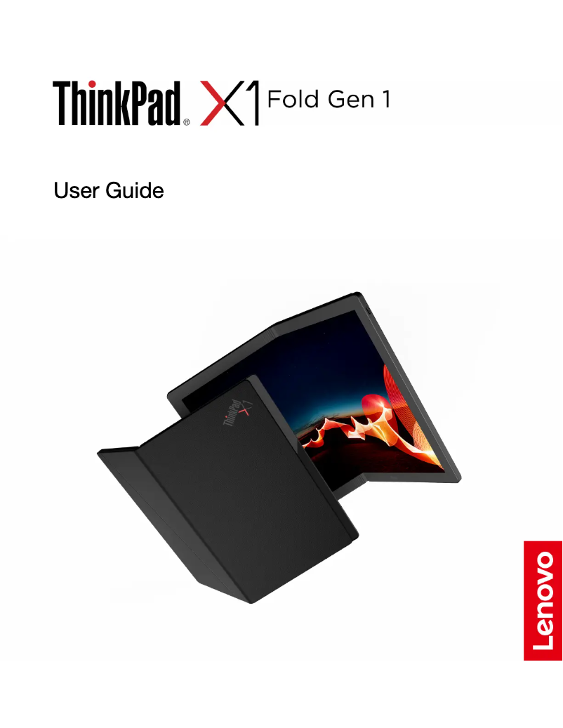 Image de la première page du manuel de l'appareil Thinkpad X1 Fold
