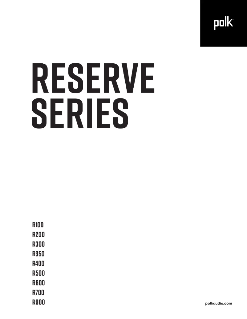 Página 1 del manual Folleto Polk Reserve R400
