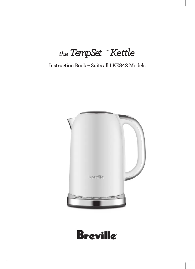 Page 1 de la notice Manuel utilisateur Breville the TempSet LKE842
