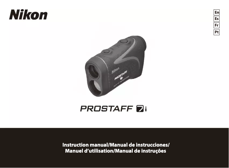 Image de la première page du manuel de l'appareil Prostaff 7i