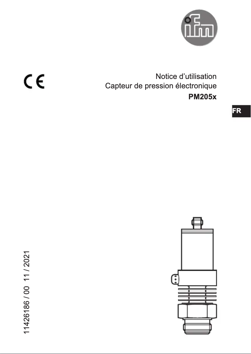 Page n°1 - Manuel utilisateur IFM PM2053
