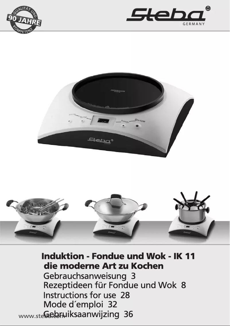 Page 1 de la notice Manuel utilisateur Steba IK 11