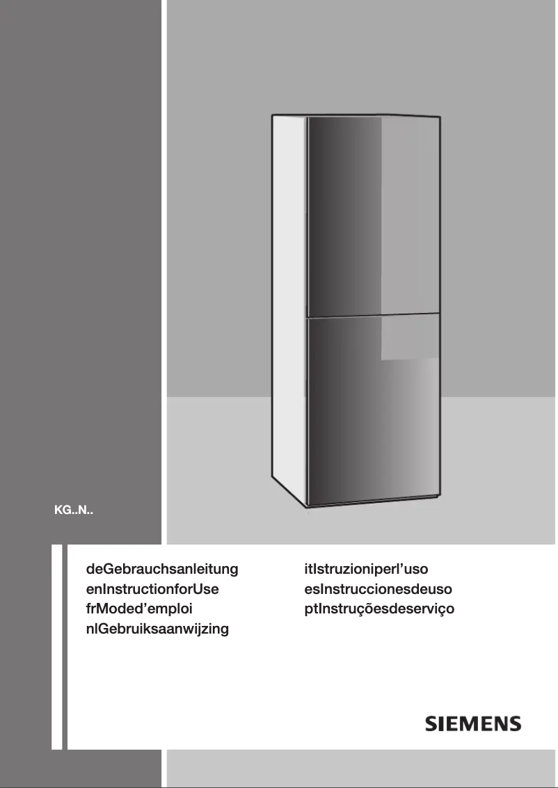 Página 1 del manual Manual de instrucciones Siemens KG36NSB40