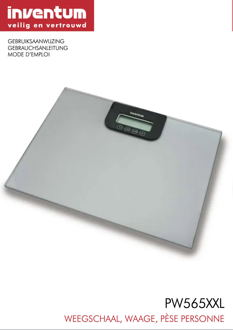 Page 1 de la notice Manuel utilisateur Inventum PW565XXL