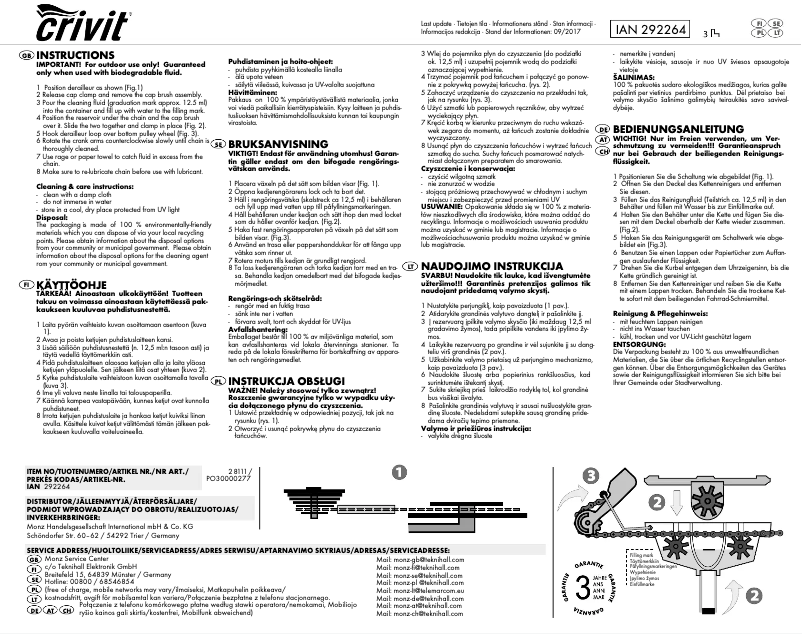 Image de la première page du manuel de l'appareil IAN 292264