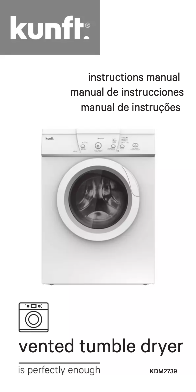 Page n°1 - Manuel utilisateur Kunft KDM2739