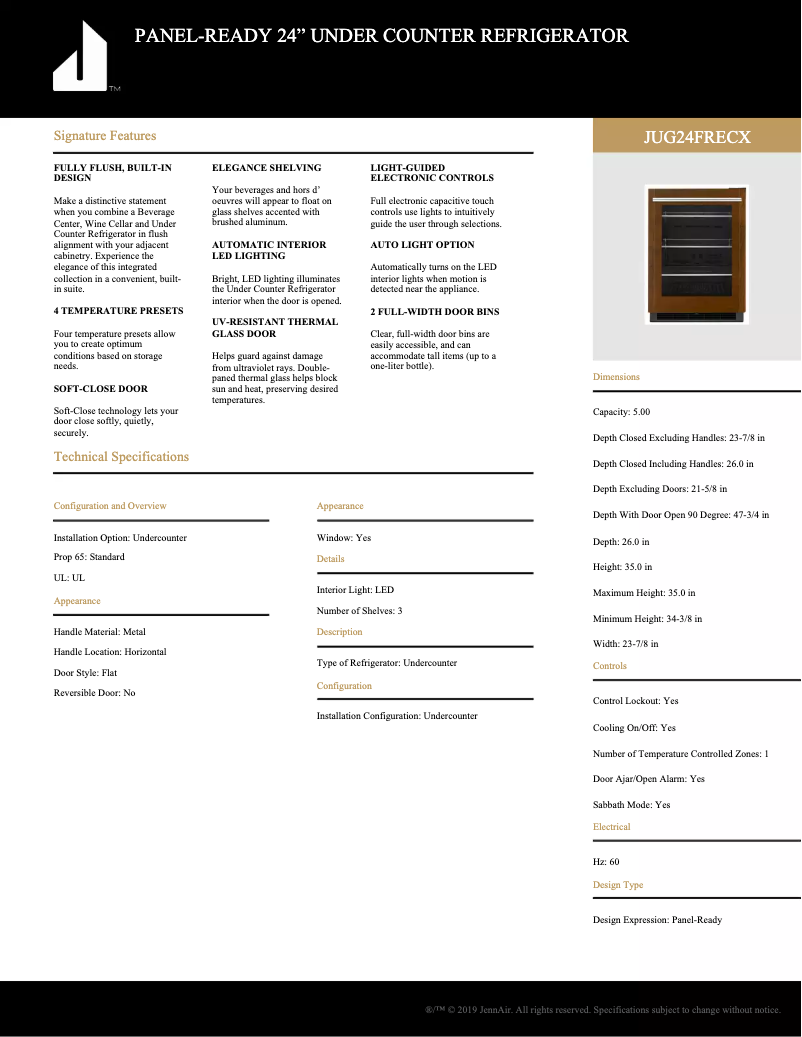 Image de la première page du manuel de l'appareil JUG24FLECX