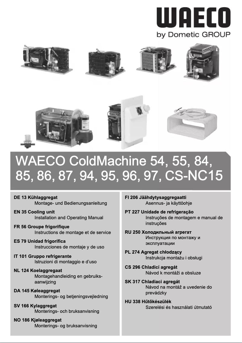 Image de la première page du manuel de l'appareil ColdMachine 54