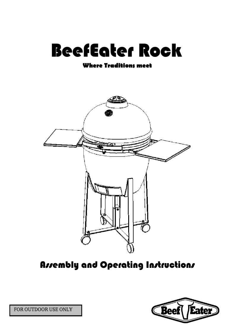 Page n°1 - Manuel utilisateur BeefEater Rock
