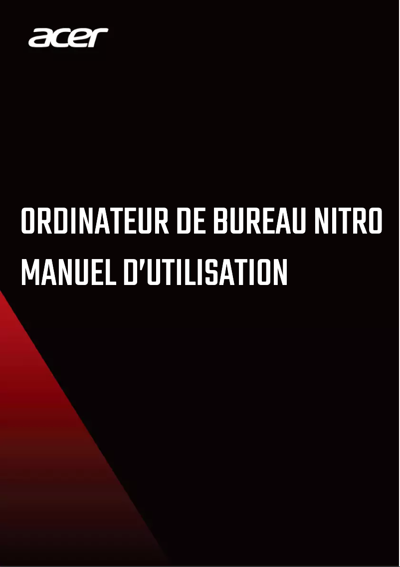 Page n°1 - Manuel utilisateur Acer Nitro N50-120