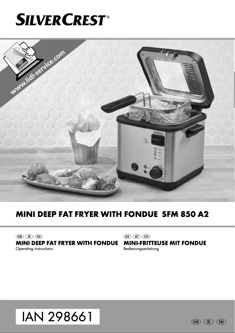 Page n°1 - Manuel utilisateur SilverCrest SFM 850 A2