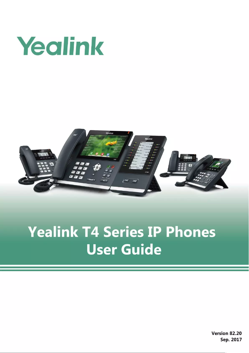 Page 1 of the manual User Manual Yealink SIP-T46G