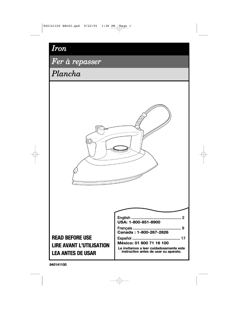 Image de la première page du manuel de l'appareil Retro 14200