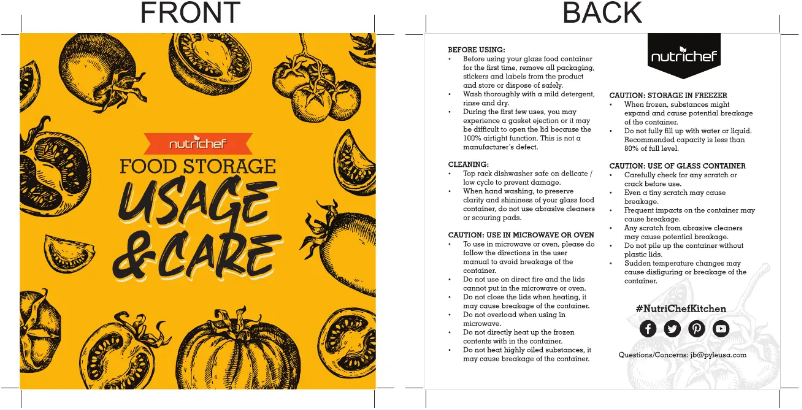 Page n°1 - Manuel utilisateur Nutrichef NCCLX5R9