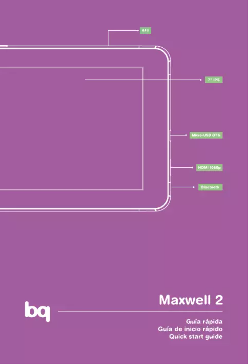 Page 1 de la notice Manuel utilisateur bq Maxwell 2