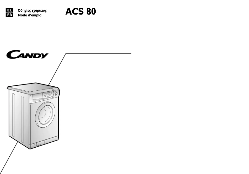 Page n°1 - Manuel utilisateur Candy LB ACS80 SY