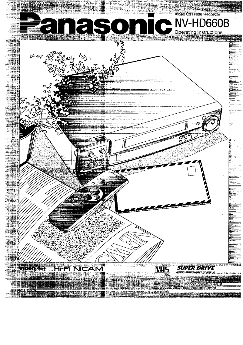 Page n°1 - Manuel utilisateur Panasonic NV-HD660B
