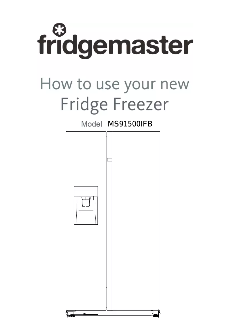 Page n°1 - Manuel utilisateur Fridgemaster MS91500IFB