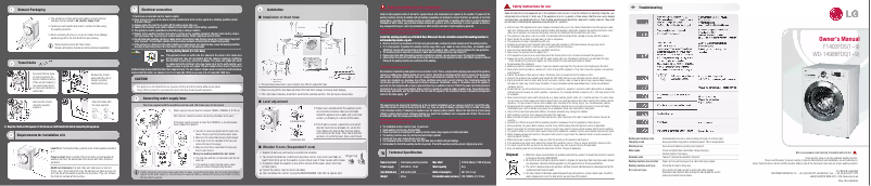 Image de la première page du manuel de l'appareil F1403FDS5