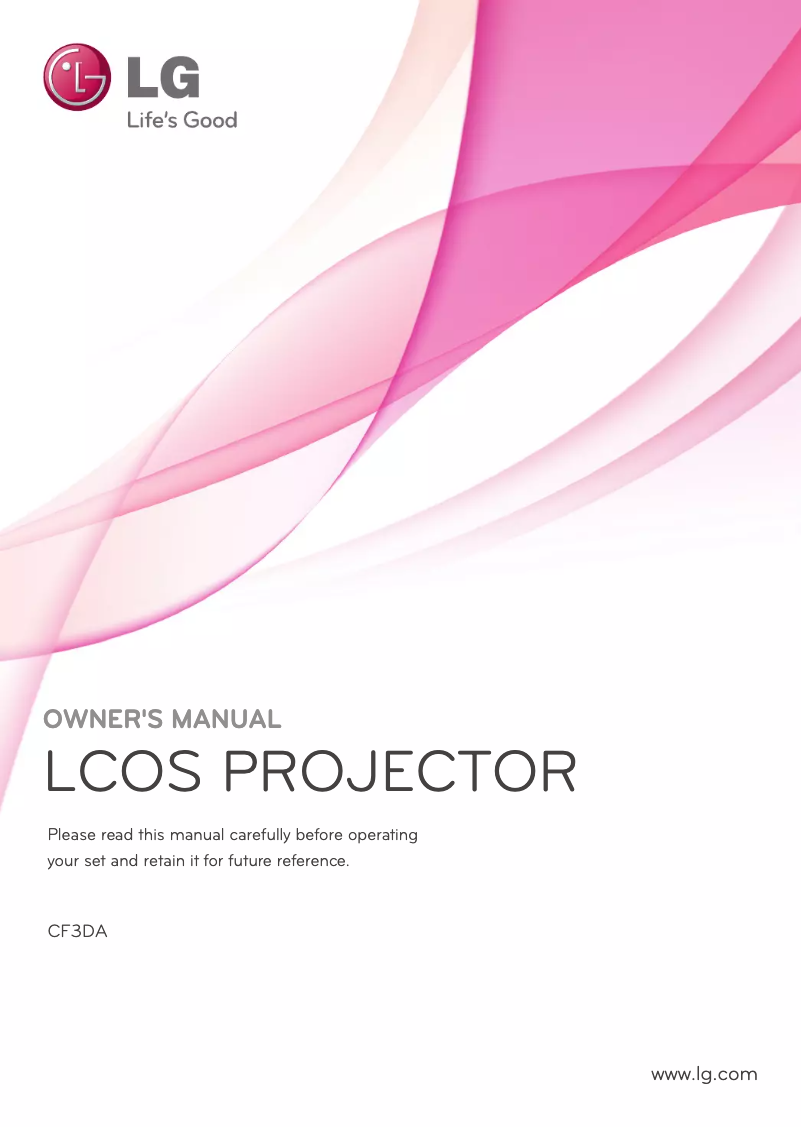 Page n°1 - Manuel utilisateur LG CF3DA