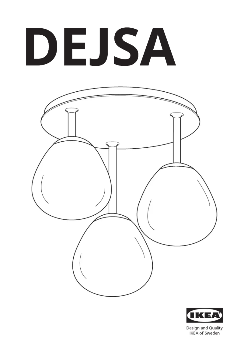 Page 1 de la notice Manuel utilisateur Ikea DEJSA 305.445.47