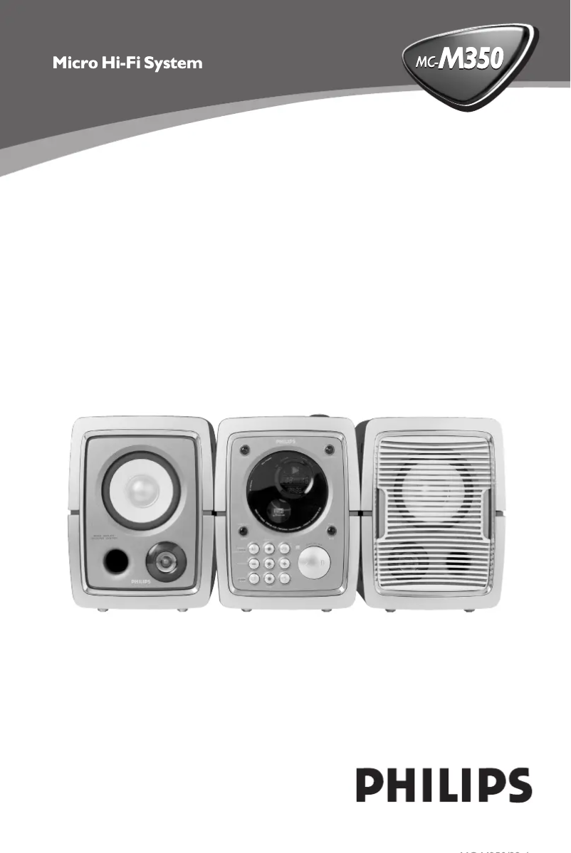 Page 1 de la notice Manuel utilisateur Philips MC-M350