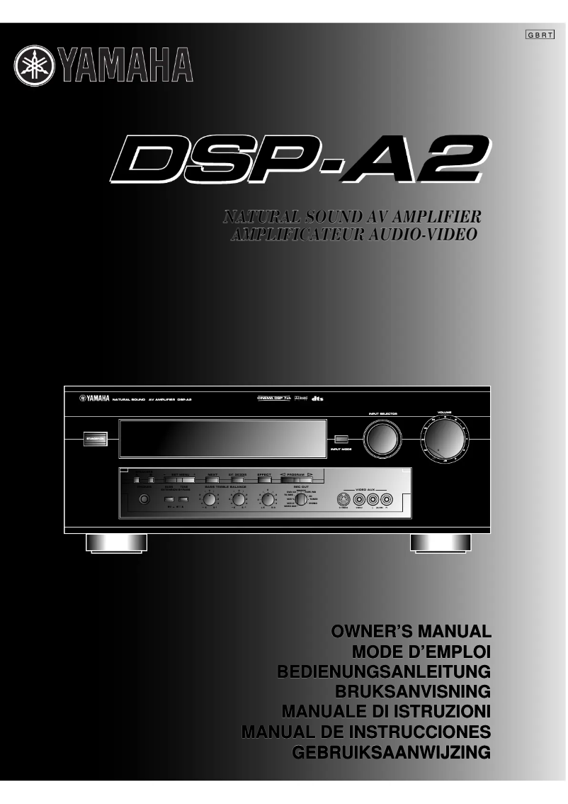 Page n°1 - Manuel utilisateur Yamaha DSP-A2