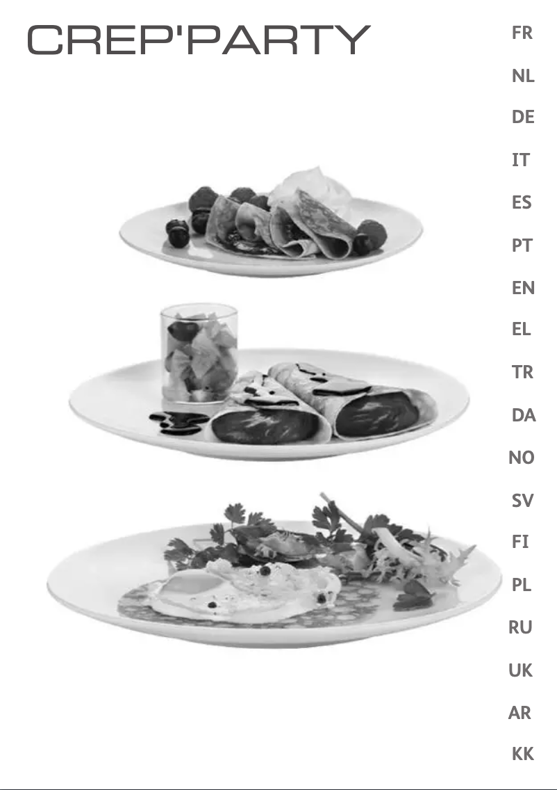 Page 1 de la notice Manuel utilisateur Tefal CrepParty PY553352