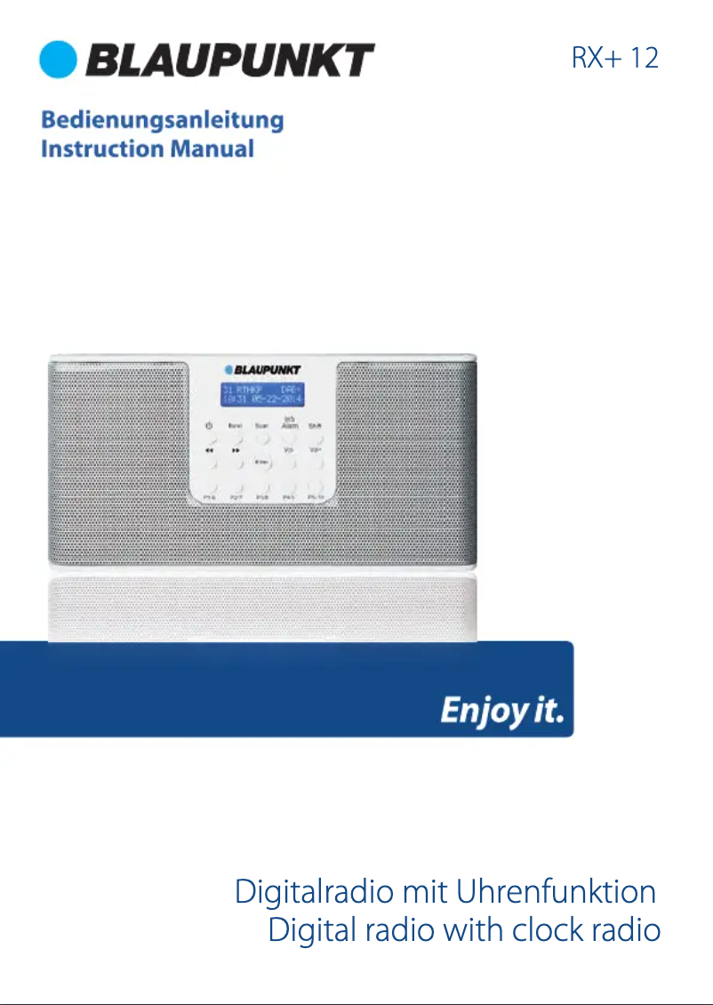 Image de la première page du manuel de l'appareil RX+ 12