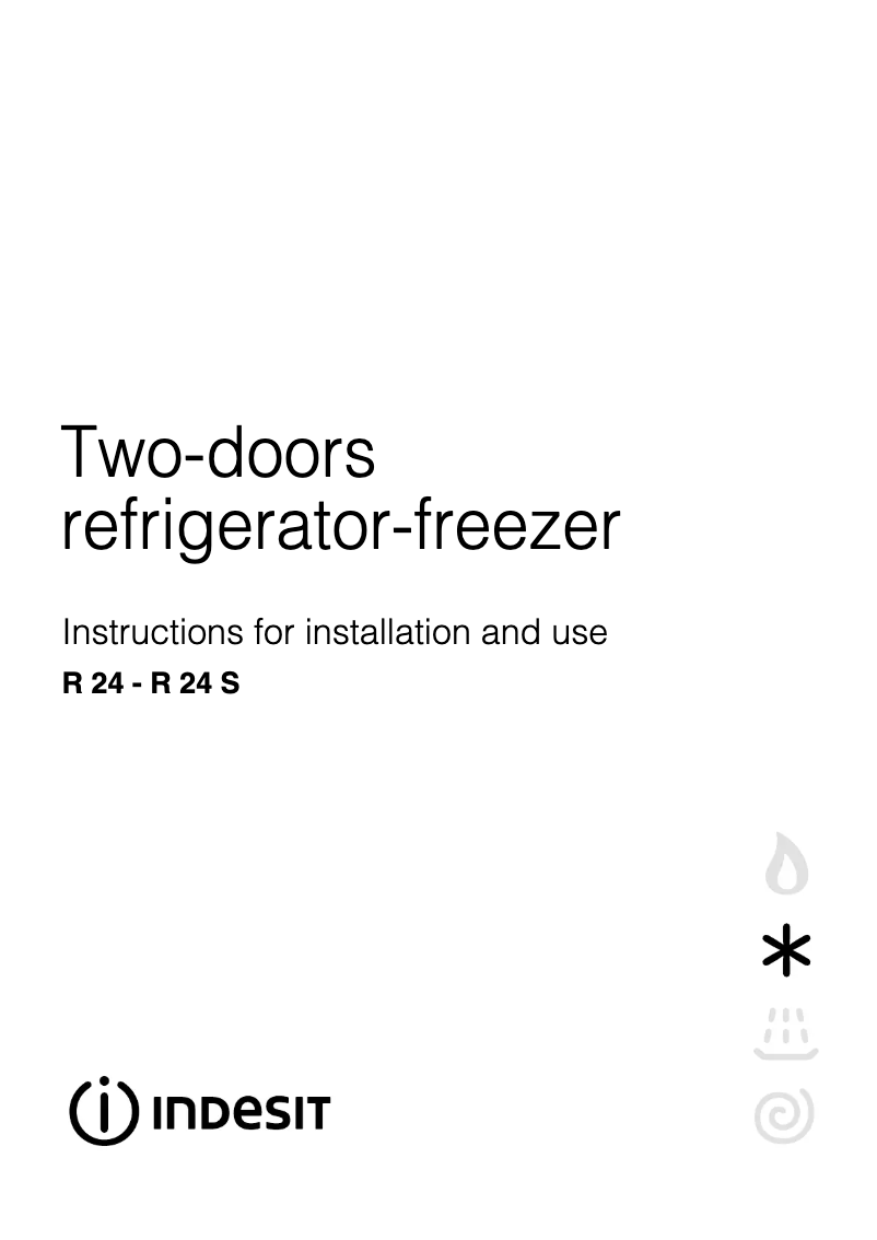 Page n°1 - Manuel utilisateur Indesit R 24 S (UK) (0)