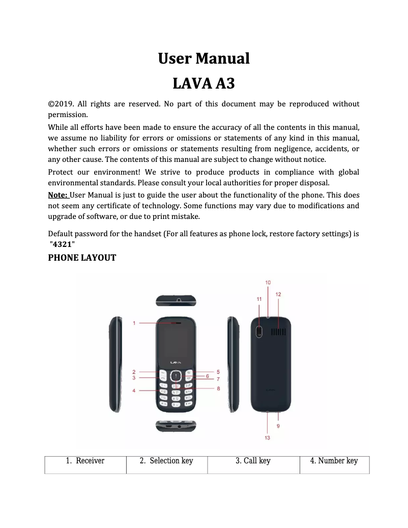 Image de la première page du manuel de l'appareil A3