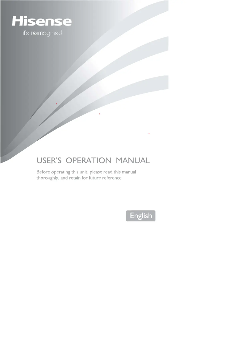 Page 1 de la notice Manuel utilisateur Hisense RQ563N4SWF1