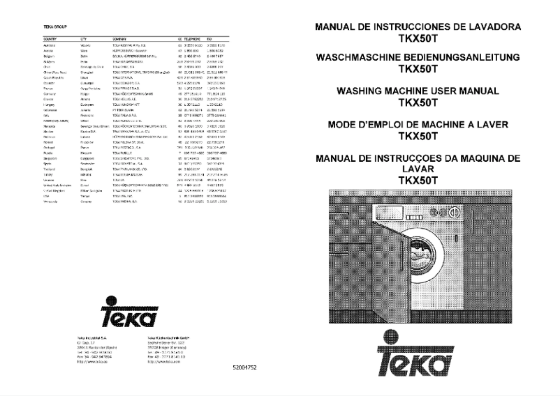 Página 1 del manual Manual de usuario Teka TKX 50 T