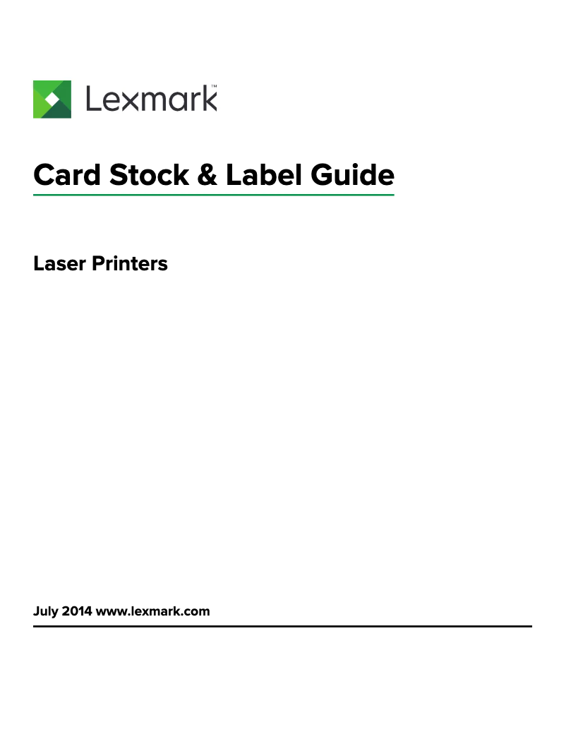 Page 1 de la notice Manuel utilisateur Lexmark OptraImage W810s