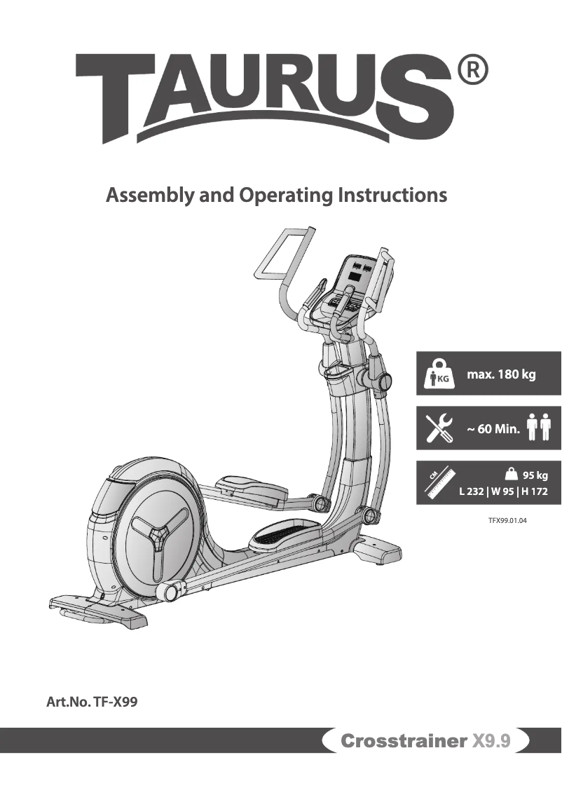Page 1 de la notice Manuel utilisateur Taurus X9.9