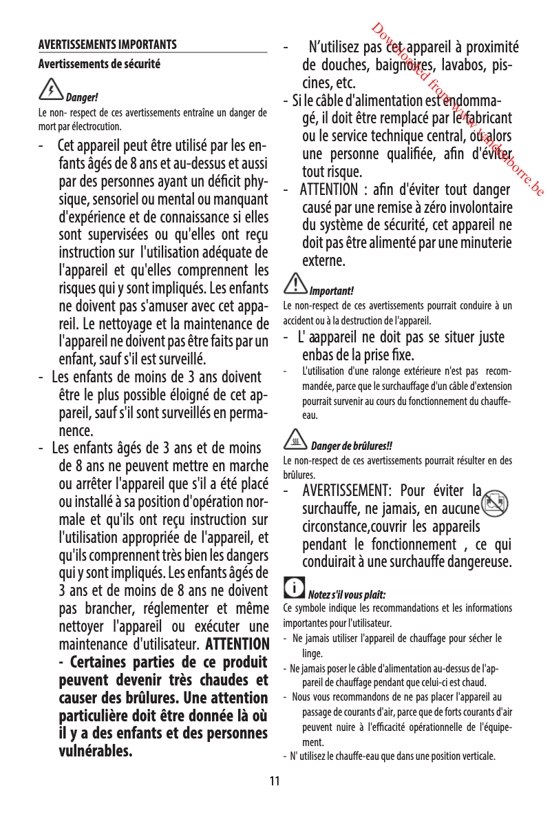 Page 1 de la notice Manuel utilisateur DeLonghi Radia S TRRS0715