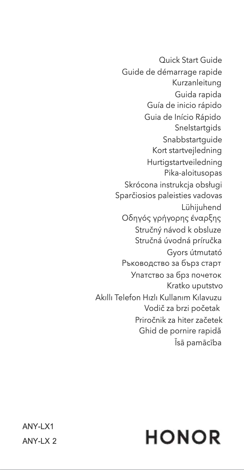 Image de la première page du manuel de l'appareil Magic 4 Lite 5G