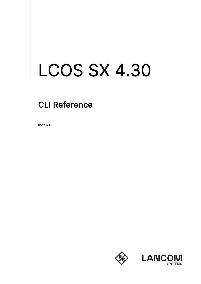 Page n°1 - Manuel utilisateur Lancom GS-3510XP