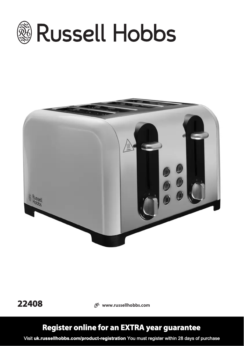 Page 1 de la notice Manuel utilisateur Russell Hobbs Worcester 22408