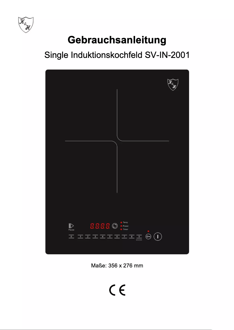 Page n°1 - Manuel utilisateur K&H SV-IN-2001