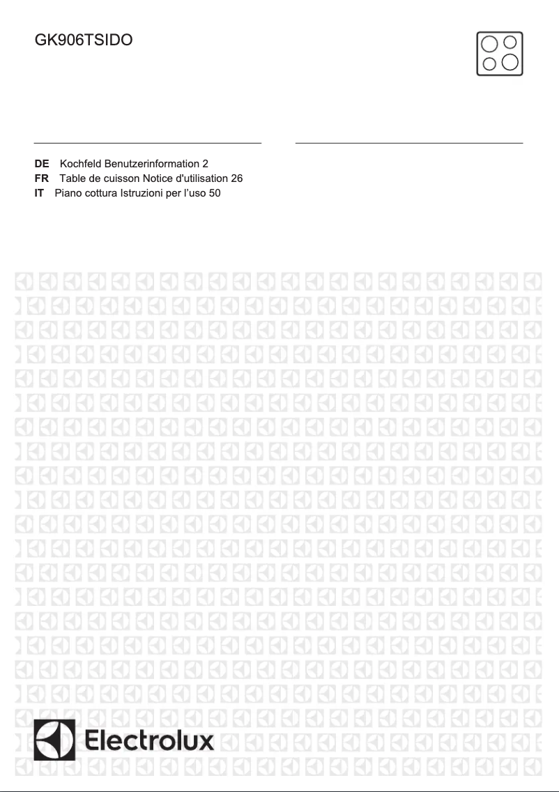 Image de la première page du manuel de l'appareil GK906TSIDO