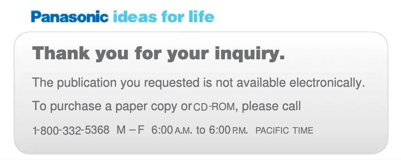 Página 1 del manual Manual de usuario Panasonic MK-G20NR-W
