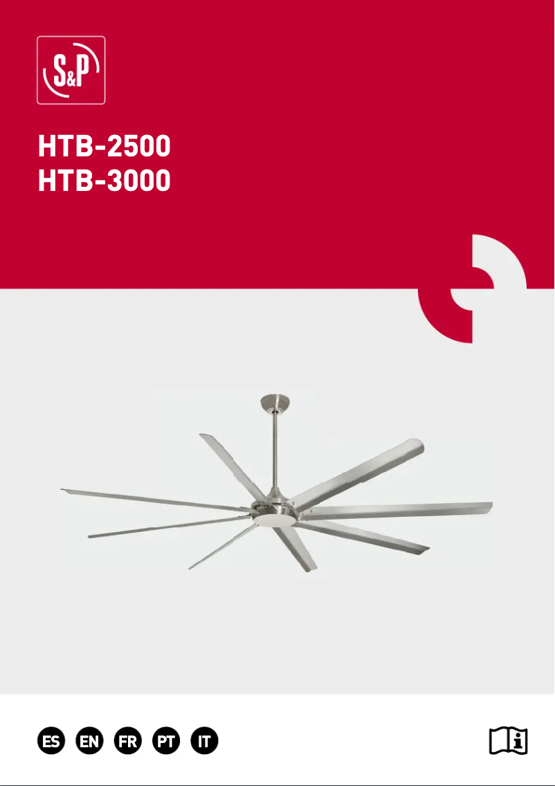 Page 1 de la notice Manuel utilisateur Soler & Palau HTB-2500