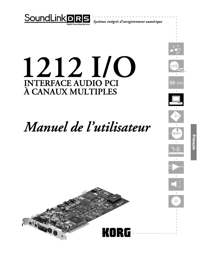 Page n°1 - Manuel utilisateur Korg SoundLink DRS 1212 I/O