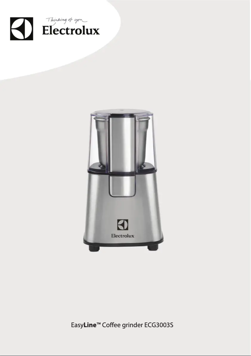 Image de la première page du manuel de l'appareil EasyLine ECG3003S